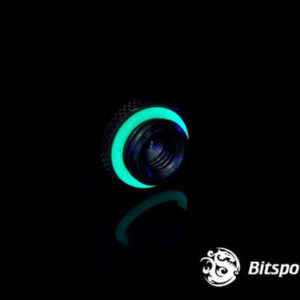 Bitspower G1/4'' Matt Black Low-Profile Stop Fitting V2