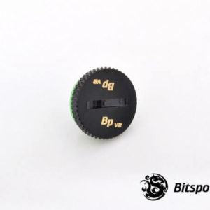 Bitspower G1/4'' Matt Black Low-Profile Stop Fitting V2