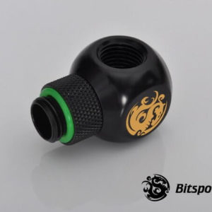 bitspower g14 matt black q plus rotary ig14 x2 extender 4 Bitspower G1/4'' Matt Black Q Plus-Rotary IG1/4''X2 Extender