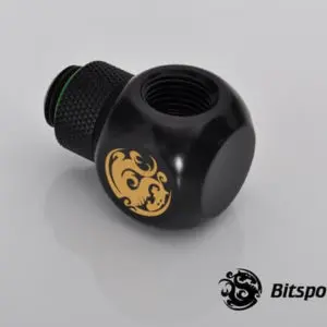 Bitspower G1/4'' Matt Black Q Plus-Rotary IG1/4''X2 Extender