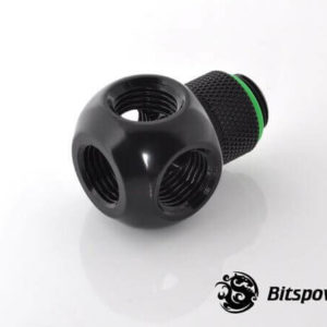 Bitspower G1/4'' Matt Black Q Plus-Rotary IG1/4''X4 Extender