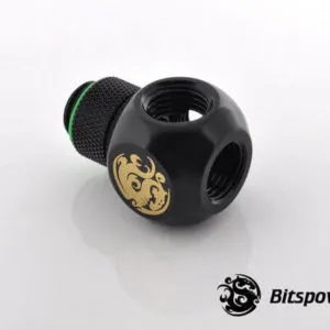 Bitspower G1/4'' Matt Black Q Plus-Rotary IG1/4''X4 Extender