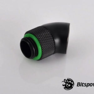 Bitspower G1/4'' Matt Black Rotary 45-Degree IG1/4'' Extender