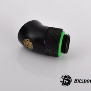 Bitspower G1/4'' Matt Black Rotary 45-Degree IG1/4'' Extender