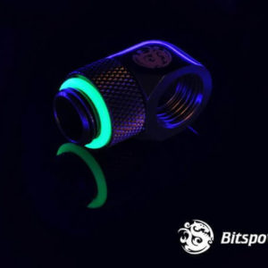 Bitspower G1/4'' Matt Black Rotary 90-Degree IG1/4'' Extender