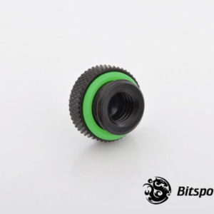 bitspower g14 matt black stop fitting v2 4 Bitspower G1/4'' Matt Black Stop Fitting V2