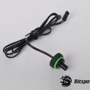 Bitspower G1/4'' Matt BlackTemperature Sensor Stop Fitting