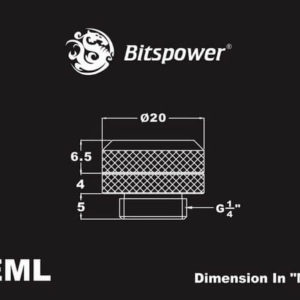 bitspower g14 royal blue enhance multi link for od 12mm Bitspower G1/4'' Royal Blue Enhance Multi-Link For OD 12MM
