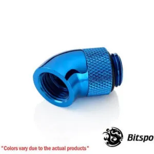 Bitspower G1/4'' Royal Blue Rotary 45-Degree IG1/4'' Extender