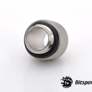 Bitspower G1/4'' Silver Shining Dual G1/4'' Fitting