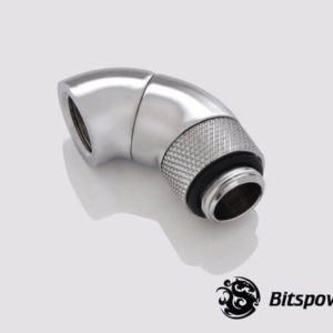 bitspower g14 silver shining dual rotary 90 degree ig14 extender 3 Bitspower G1/4'' Silver Shining Dual Rotary 90-Degree IG1/4'' Extender