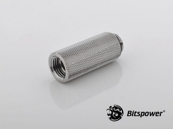 Bitspower G1/4” Silver Shining IG1/4” Extender-40MM