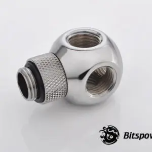 Bitspower G1/4'' Silver Shining Q Plus-Rotary IG1/4''X4 Extender