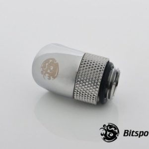bitspower g14 silver shining rotary 45 degree ig14 extender 2 Bitspower G1/4'' Silver Shining Rotary 45-Degree IG1/4'' Extender