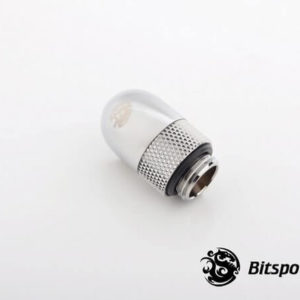 Bitspower G1/4'' Silver Shining Rotary 60-Degree IG1/4'' Extender