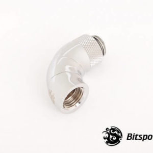 bitspower g14 silver shining triple rotary 90 degree ig14 extender 4 Bitspower G1/4'' Silver Shining Triple Rotary 90-Degree IG1/4'' Extender