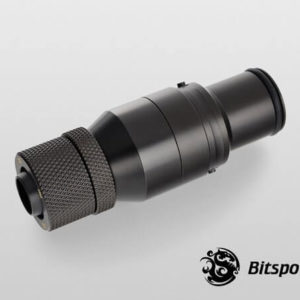 bitspower matt black quick disconnected male with rotary compression fitting cc2 ultimate for id 38 2 Bitspower Matt Black Quick-Disconnected Male With Rotary Compression Fitting CC2 Ultimate For ID 3/8