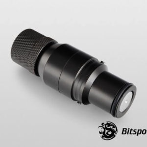 Bitspower Matt Black Quick-Disconnected Male With Rotary Compression Fitting CC2 Ultimate For ID 3/8