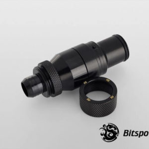 bitspower matt black quick disconnected male with rotary compression fitting cc3 for id 38 od 58 4 Bitspower Matt Black Quick-Disconnected Male With Rotary Compression Fitting CC3 For ID 3/8'' OD 5/8