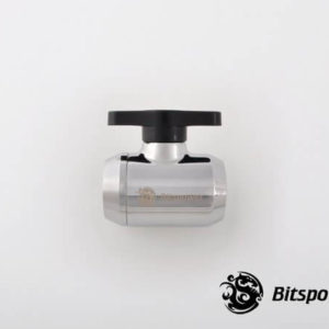bitspower silver shining mini valve with black handle 3 Bitspower Silver Shining Mini Valve With Black Handle
