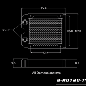 Bykski B-RD120-TN Slim Radiator