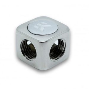 ek af x splitter 4f g14 nickel 2 EK-AF X-Splitter 4F G1/4 - Nickel