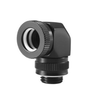 Phanteks Glacier 12mm Hard Tube Rotary Fitting 90 Black