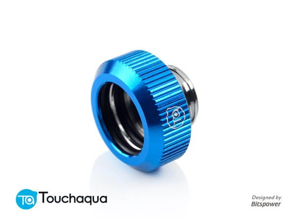 Touchaqua G1/4″ Tighten Fitting For Hard Tubing OD14MM (Blue)