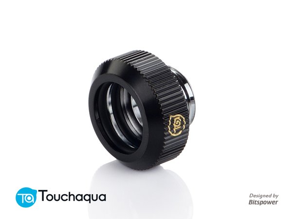 Touchaqua G1/4″ Tighten Fitting For Hard Tubing OD14MM (Glorious Black)