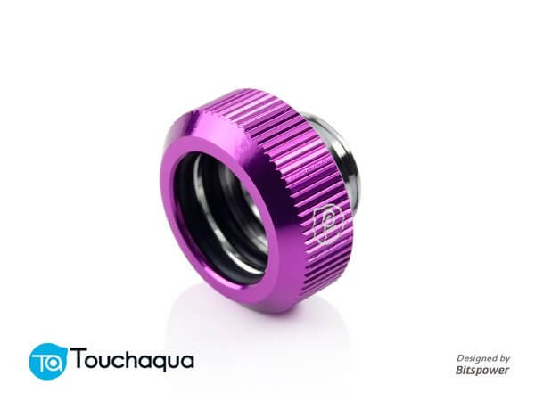 Touchaqua G1/4″ Tighten Fitting For Hard Tubing OD14MM (Purple)
