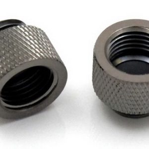 XSPC 10mm Male To Female Black Chrome Fitting