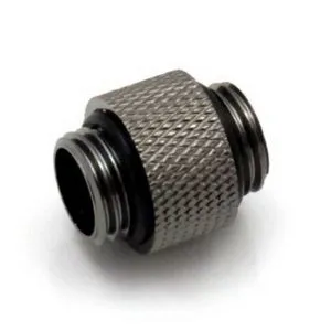 XSPC 10mm Male To Male Black Chrome Fitting