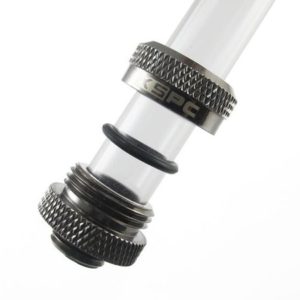 xspc g14 to 1410mm petg triple seal black chrome XSPC G1/4 To 14/10mm PETG Triple Seal (Black Chrome)