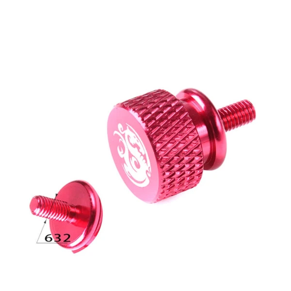 Bitspower Logo Aluminum Thumb Screw For 632 (Deep Red)