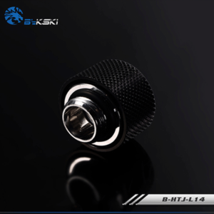 Bykski Black Hard Tube Wheel Fast Tight Joint - B-HTJ-L14-BK