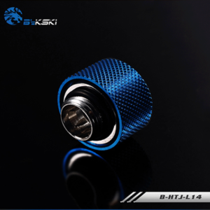 Bykski Blue Hard Tube Wheel Fast Tight Joint - B-HTJ-L14-BL