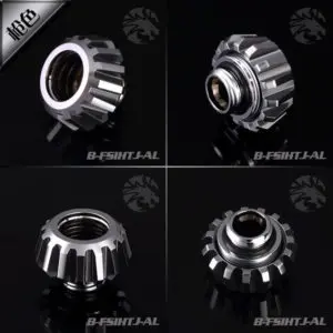 Bykski Chrome Hard Tube Wheel Fast Tight Joint - B-FSIHTJ-AL-CHROME