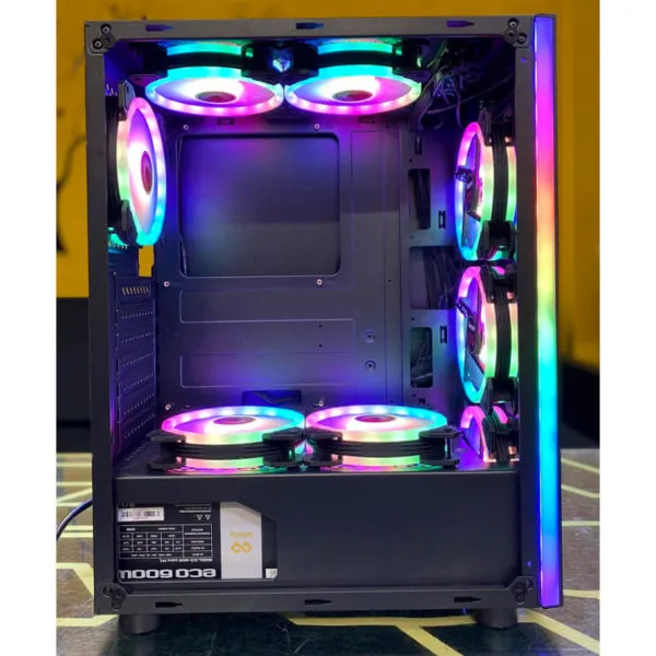 Infinity Eclipse Led Digital Rgb Tempered Glass Case 09