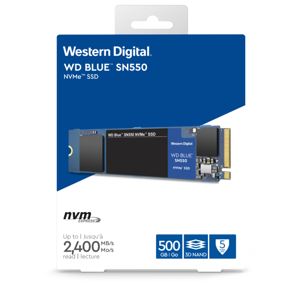 WD Blue SN550 500GB - PCI NVMe SSD