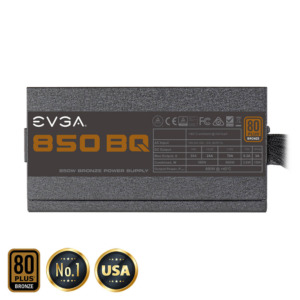 EVGA 850 BQ – 80 BRONZE 850W – Semi Modular h4 EVGA 850 BQ - 80+ BRONZE 850W - Semi Modular (TRAY)