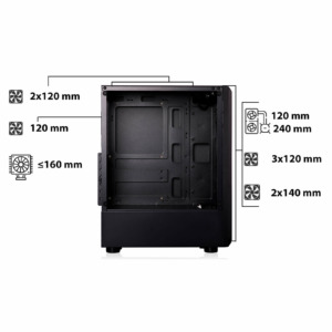 Infinity Denki Pro – Tempered Glass Gaming Case H7 Infinity Denki Pro – Tempered Glass Gaming Case H7