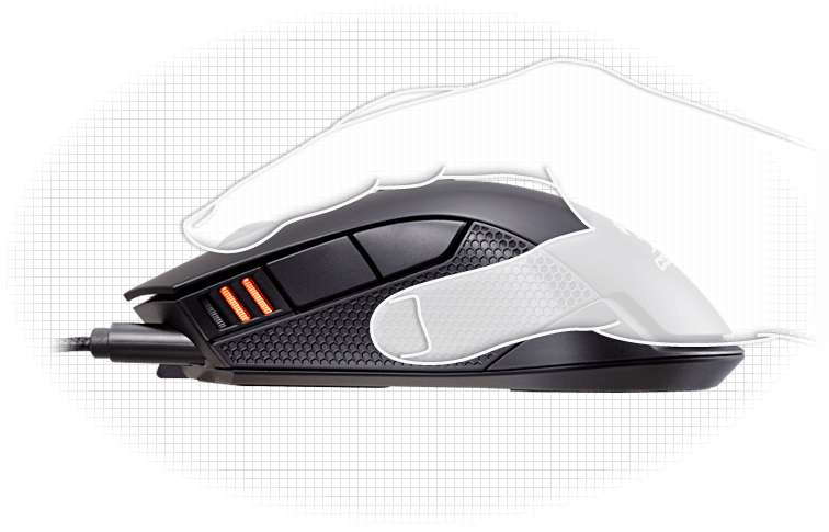 Cougar 500M White RGB Led - Avago A3090 Optical Gaming Mouse
