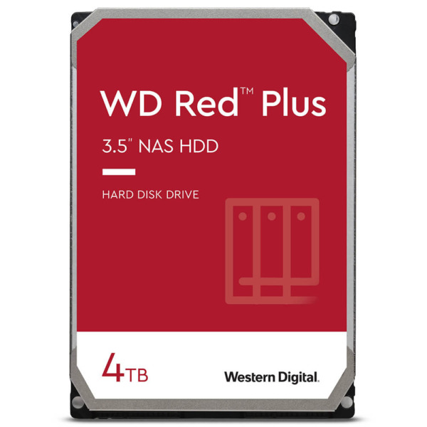 Western Digital Red Plus 4TB – 24/7 256MB cache Sata 3 – NAS Hard Disk Drive