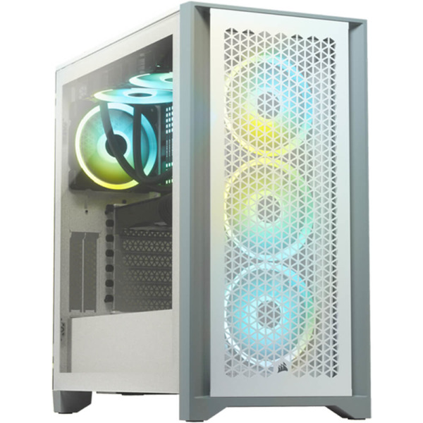 Corsair 4000D AIRFLOW Tempered Glass Mid-Tower ATX Case – White