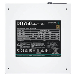 Deepcool Gamer Storm DQ750 M V2L WH 750W 80 Plus Gold Full Modular H7 Deepcool Gamer Storm DQ750-M-V2L WH 750W - 80 Plus Gold - Full Modular