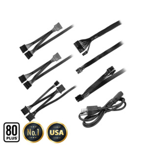 EVGA 600 W1 – 80 WHITE 600W – Hard Line h6 1 EVGA 600 W1 - 80+ WHITE 600W - Hard Line (TRAY)