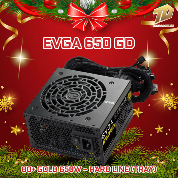EVGA 650 GD – 80+ GOLD 650W – Hard Line (TRAY)