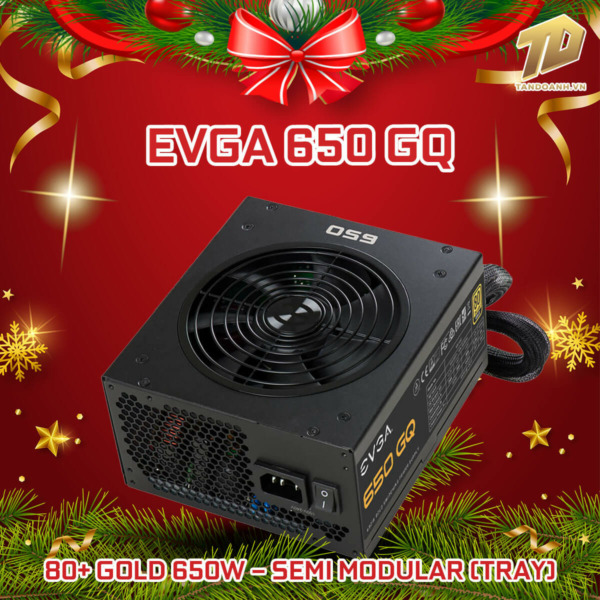 EVGA 650 GQ – 80+ GOLD 650W – Semi Modular (TRAY)