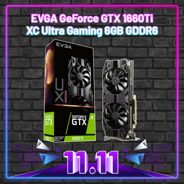 EVGA GeForce® GTX 1660Ti XC Ultra Gaming 6GB GDDR6