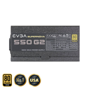 EVGA SuperNOVA 550 G2 – 80 GOLD 550W – Fully Modulah h4 EVGA SuperNOVA 550 G2 - 80+ GOLD 550W - Fully Modular (TRAY)
